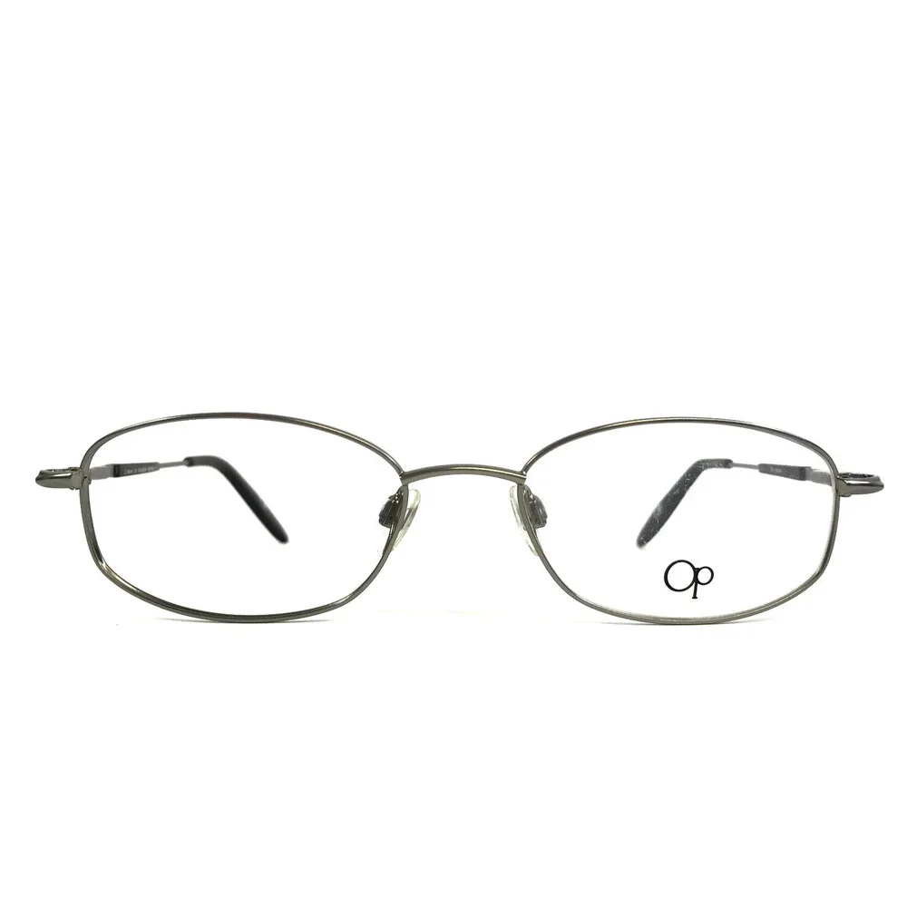 Ocean Pacific Eyeglasses Frames VOYAGER PEWTER Gray Oval Wire Rim 51-17-140